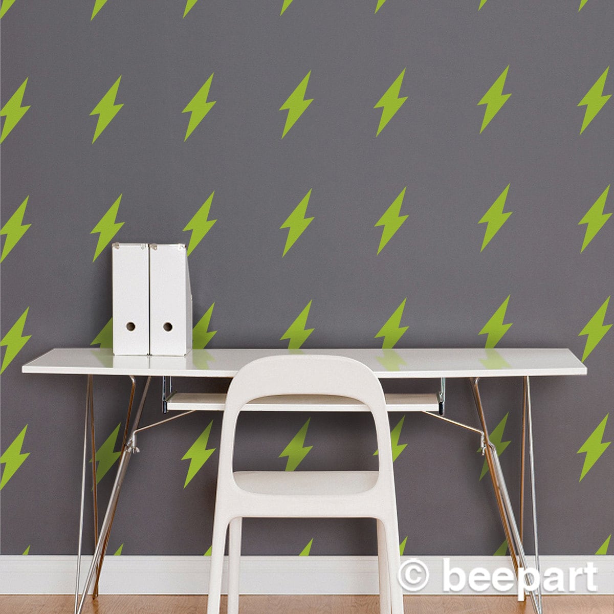 lightning bolt wall decal set, lightning bolt pattern stickers, thunder decor, lightning art, rock and roll decor, retro art,  FREE SHIPPING