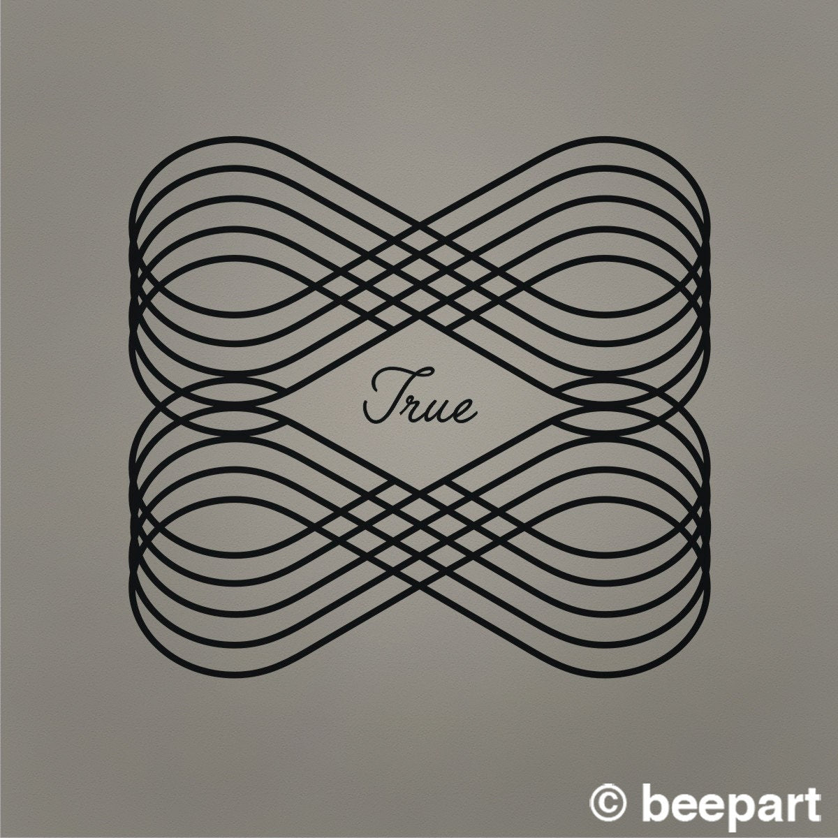 Eternal Love Wall Decal | Custom Infinity Script Home & Nursery Decor