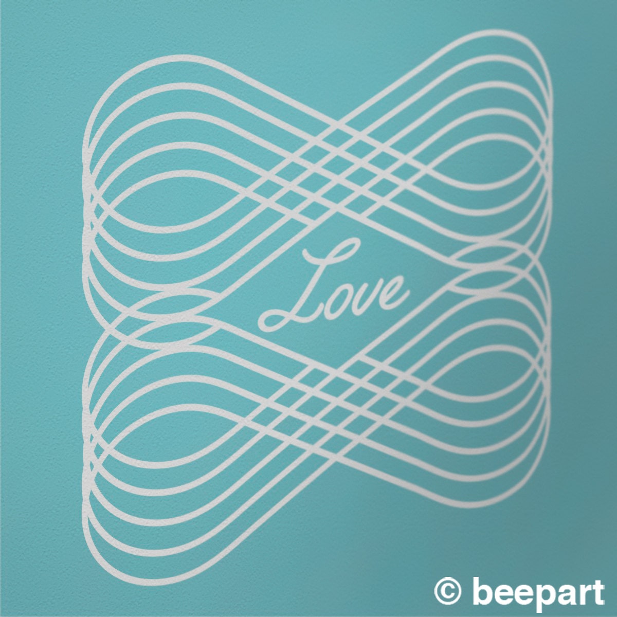 Eternal Love Wall Decal | Custom Infinity Script Home & Nursery Decor