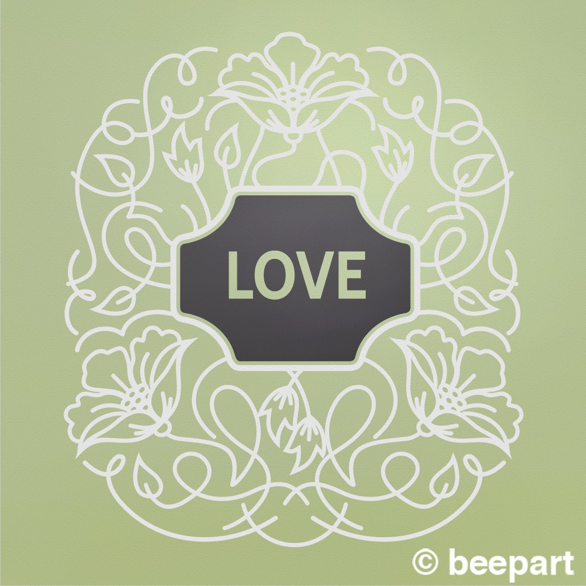 Custom Name Floral Wall Decal | Personalized Nursery & Girls Room Decor
